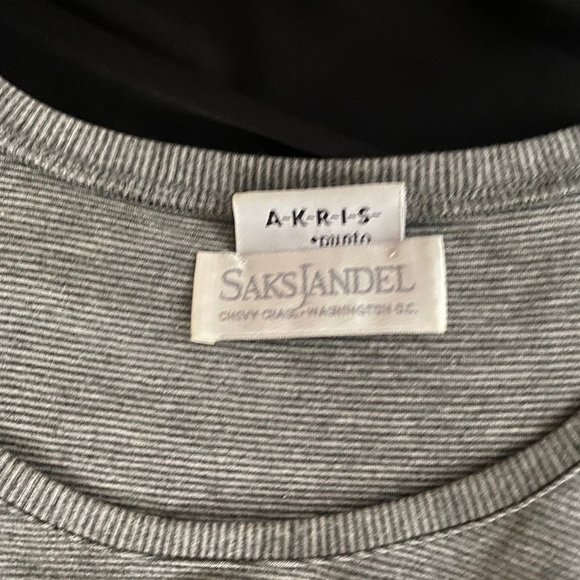 Akris Punto via Saks Jandel Leather jacket, shell, and slacks. - Picture 11 of 16